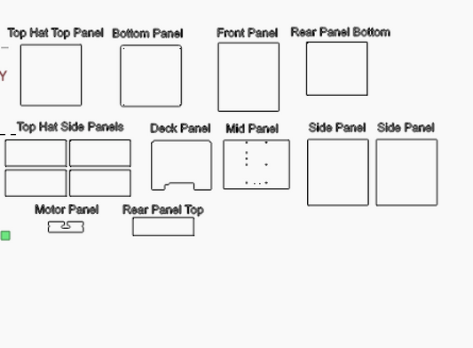 Voron V0.2 Full Panel Set With Top Hat Panels